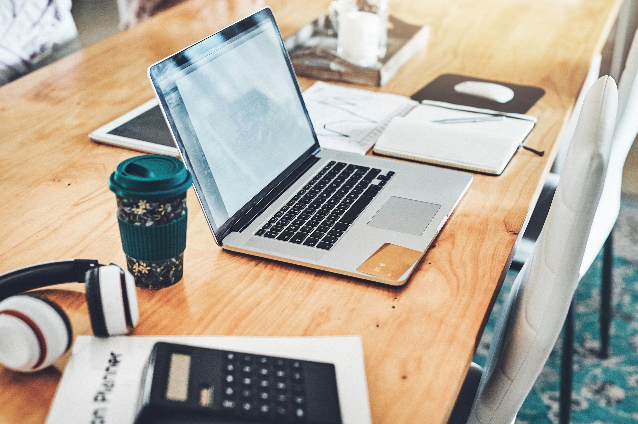 Organized workspace for accounting clean up and reporting